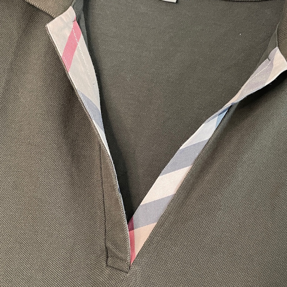 Burberry Olive Long Sleeve Top M - Picture 3 of 7